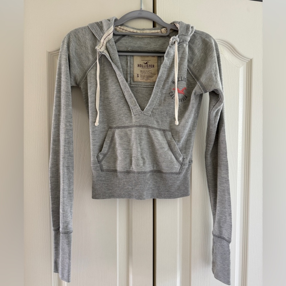 Hollister cropped hoodie S